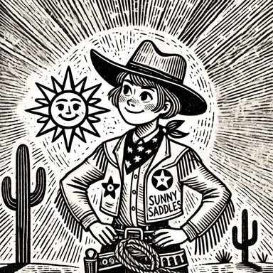 Sunny Saddles illustration