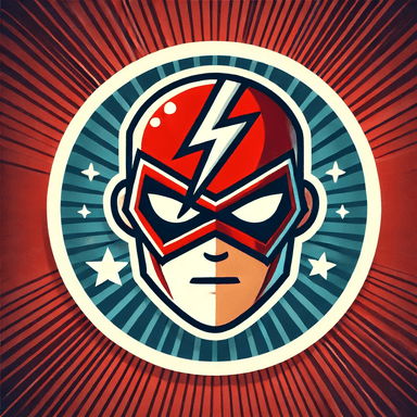 Superhero genre illustration